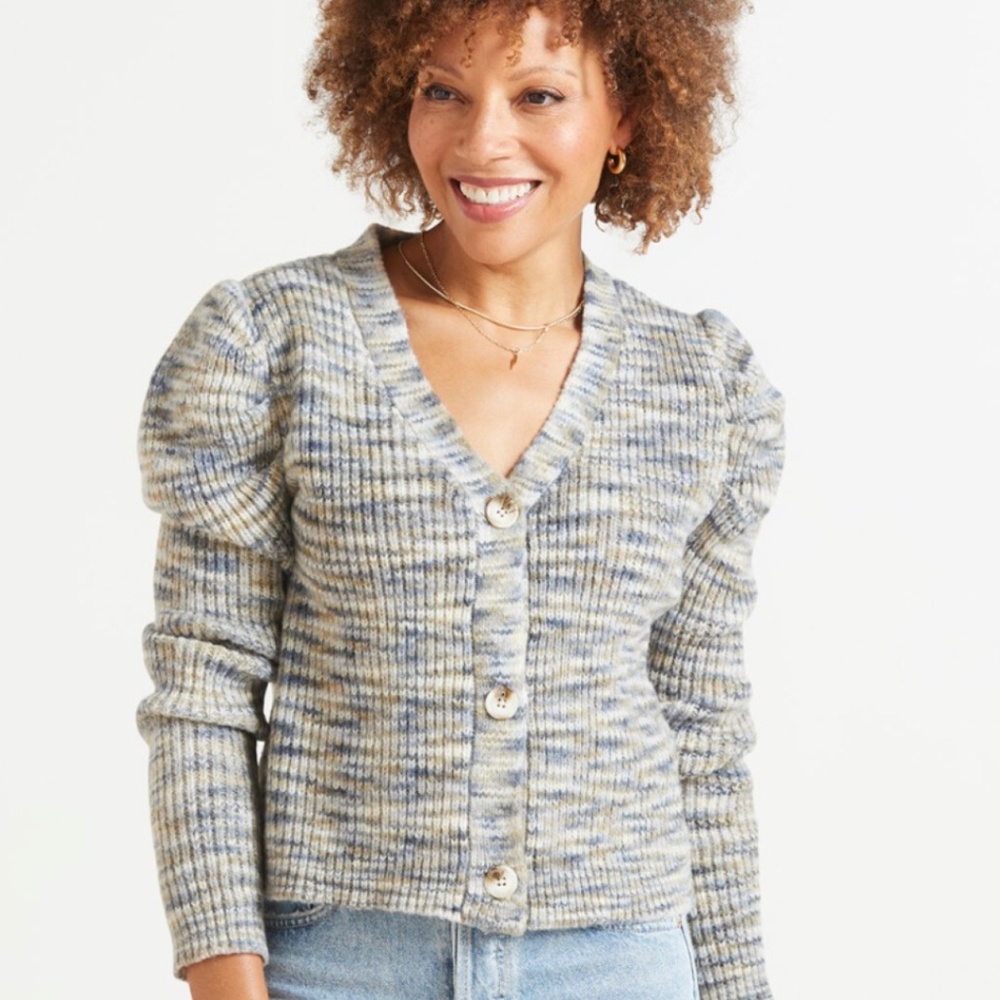 BB Dakota Peri Puff Cardigan